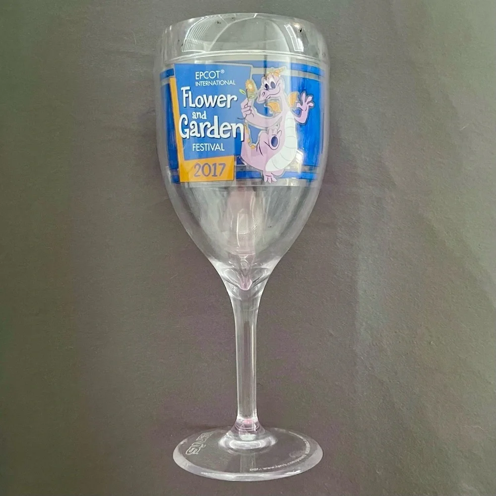 Disney Epcot International Flower & Garden Festival Tervis 2017 Wine Glass!